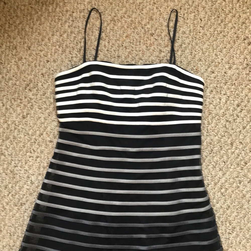 WHBM flattering striped dress